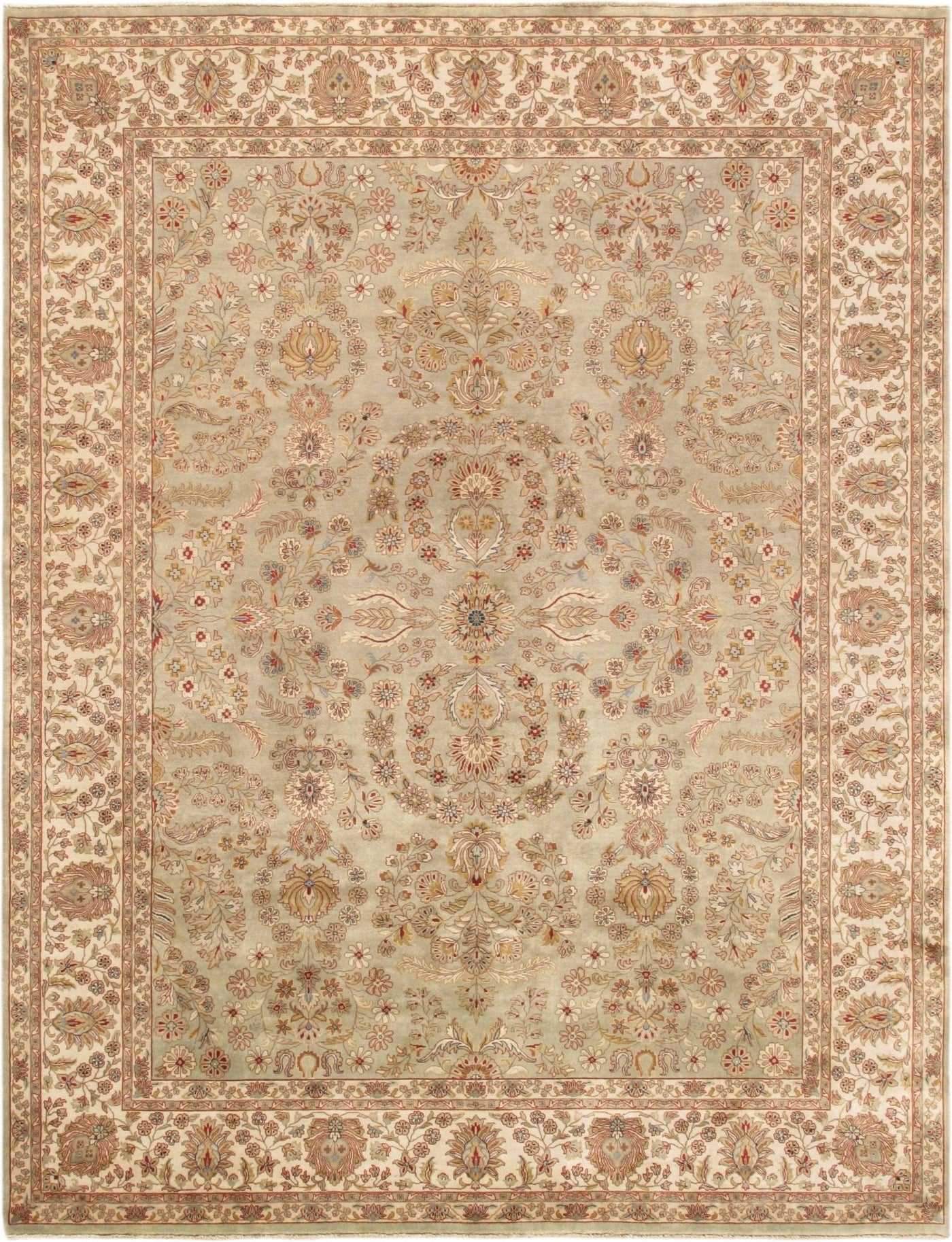 Canvello Tabriz Hand - Knotted Lamb's Wool Area Rug - 8'10" X 11'11" - Canvello