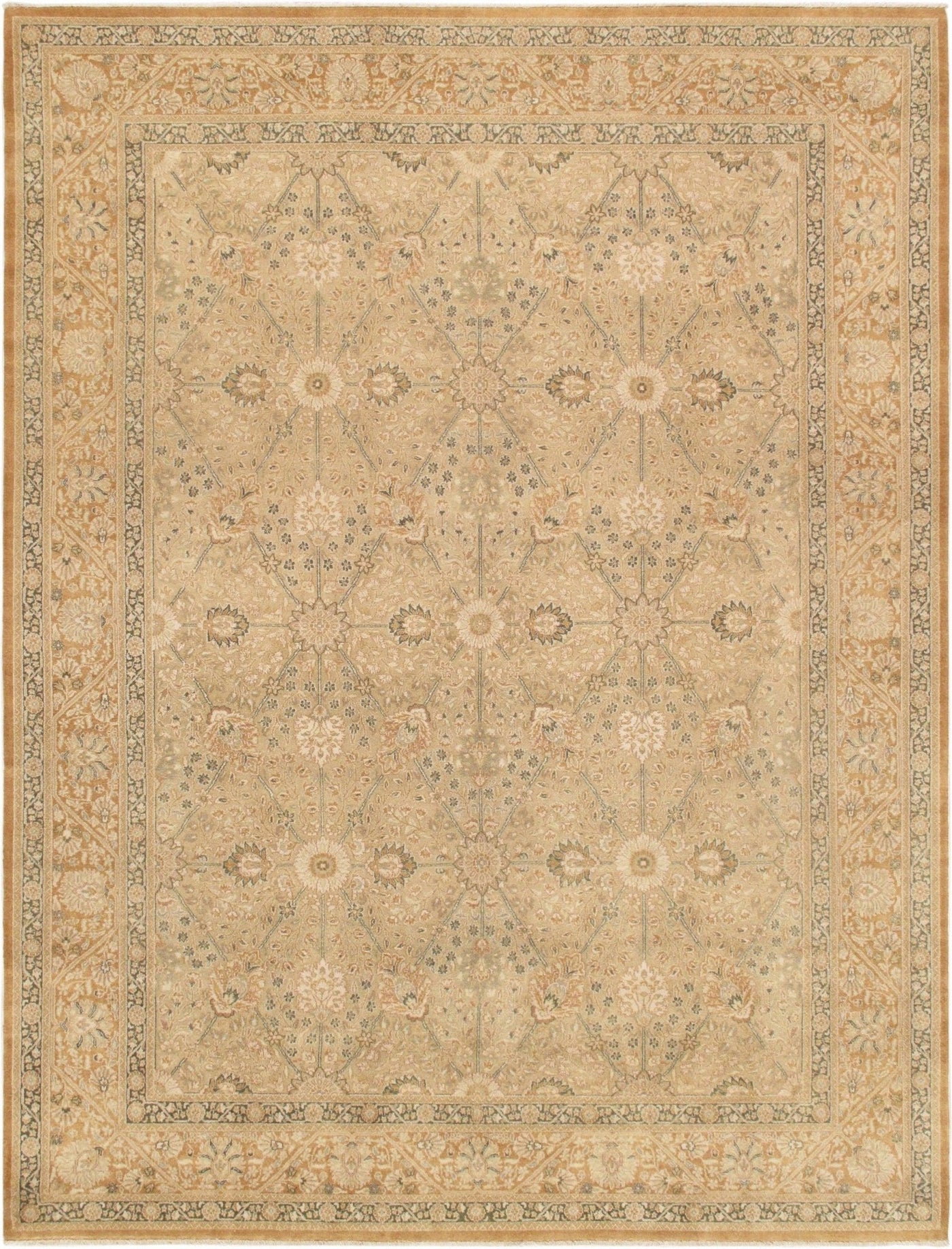 Canvello Tabriz Hand - Knotted Lamb's Wool Area Rug - 8'11" X 11'10" - Canvello