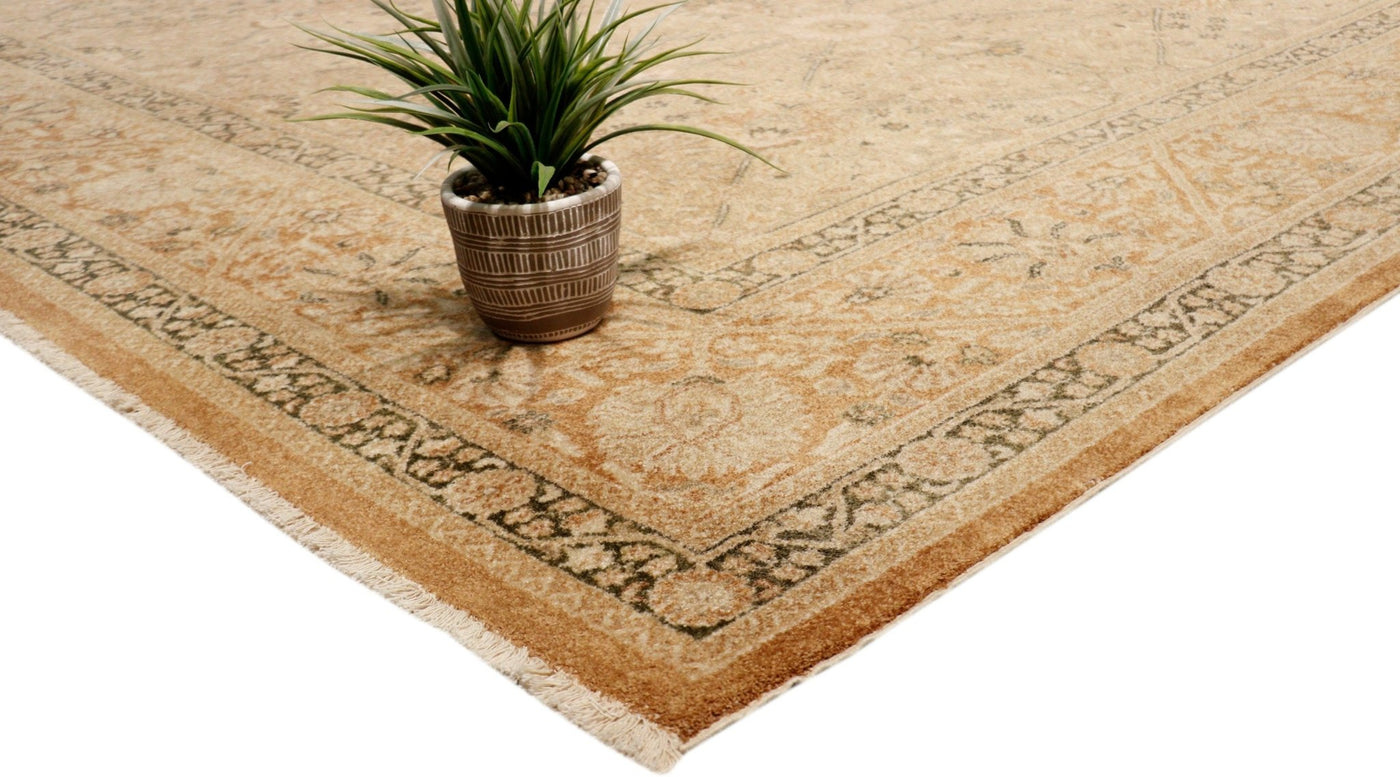 Canvello Tabriz Hand - Knotted Lamb's Wool Area Rug - 8'11" X 11'10" - Canvello