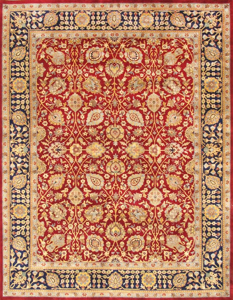 Canvello Tabriz Hand - Knotted Lamb's Wool Area Rug - 8'11" X 11'7" - Canvello