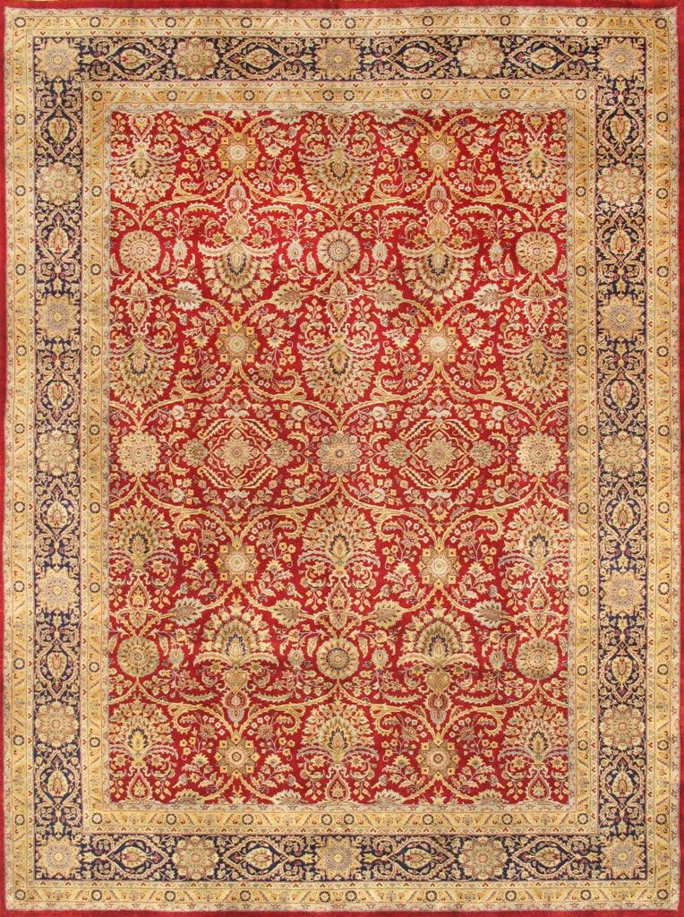 Canvello Tabriz Hand - Knotted Lamb's Wool Area Rug - 8'9" X 11'10" - Canvello