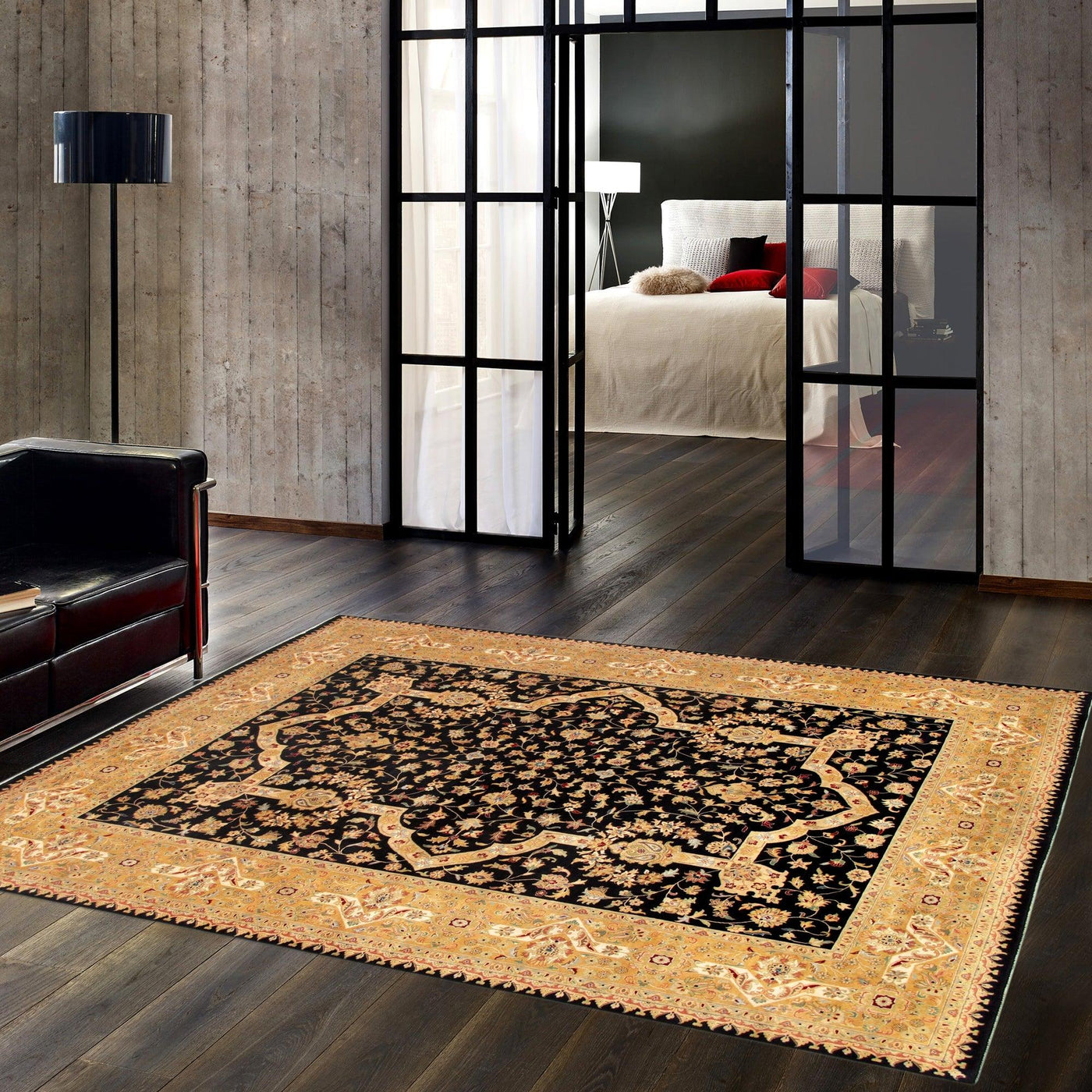 Canvello Tabriz Hand - Knotted Lamb's Wool Area Rug - 9' X 11'10" - Canvello