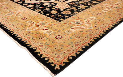 Canvello Tabriz Hand - Knotted Lamb's Wool Area Rug - 9' X 11'10" - Canvello