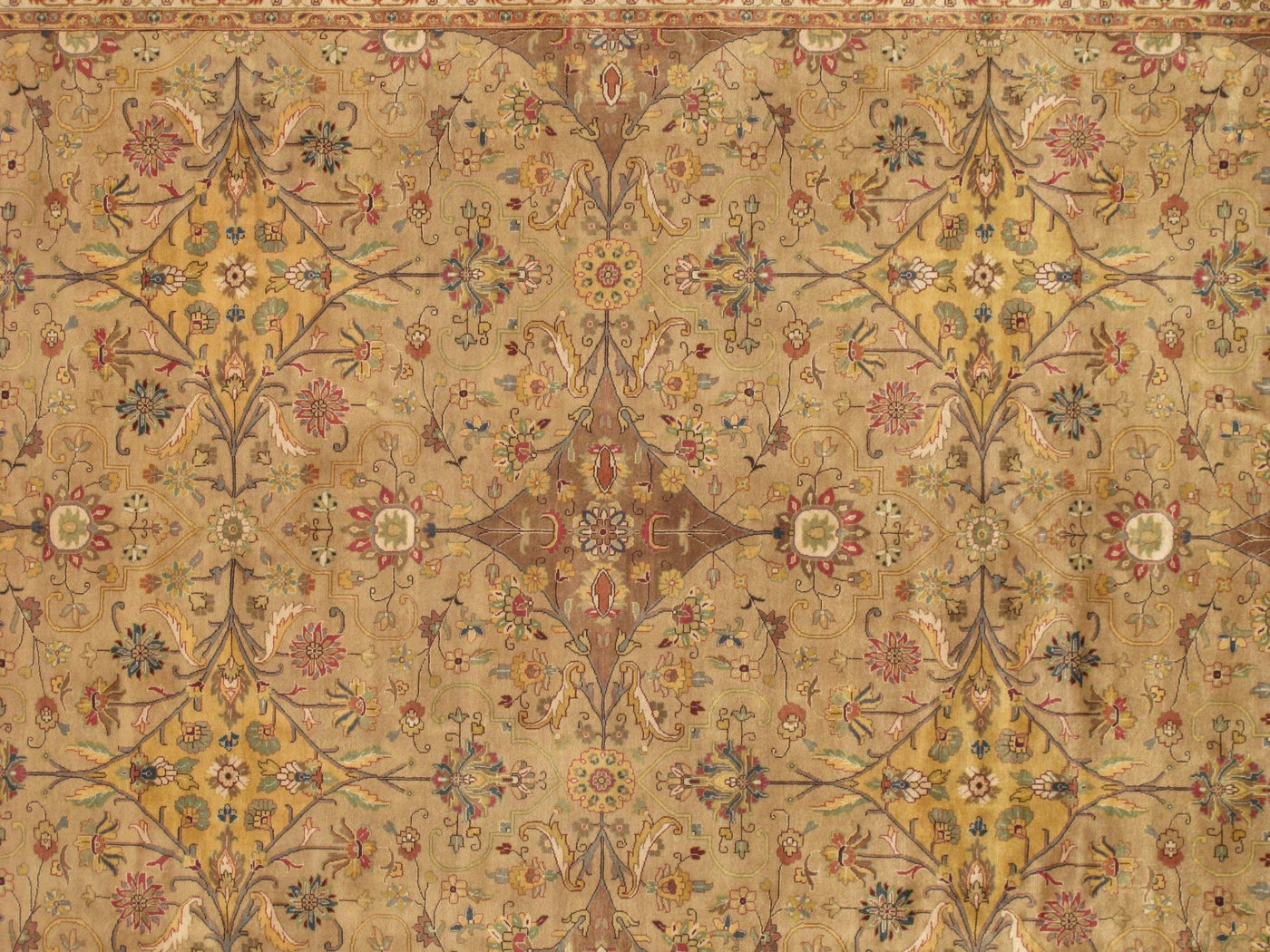 Canvello Tabriz Hand - Knotted Lamb's Wool Area Rug - 9' X 11'10" - Canvello