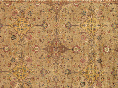 Canvello Tabriz Hand - Knotted Lamb's Wool Area Rug - 9' X 11'10" - Canvello