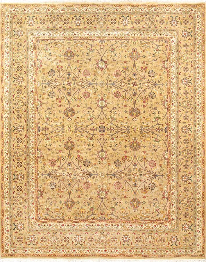 Canvello Tabriz Hand - Knotted Lamb's Wool Area Rug - 9' X 11'11" - Canvello