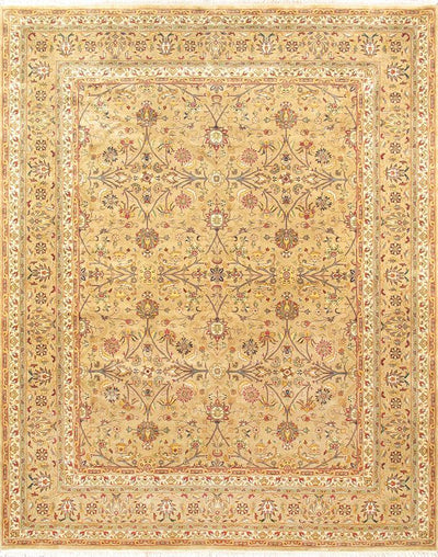 Canvello Tabriz Hand - Knotted Lamb's Wool Area Rug - 9' X 11'11" - Canvello