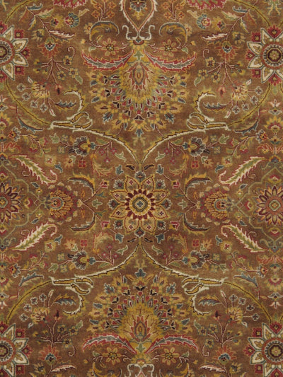 Canvello Tabriz Hand - Knotted Lamb's Wool Area Rug - 9' X 11'11" - Canvello