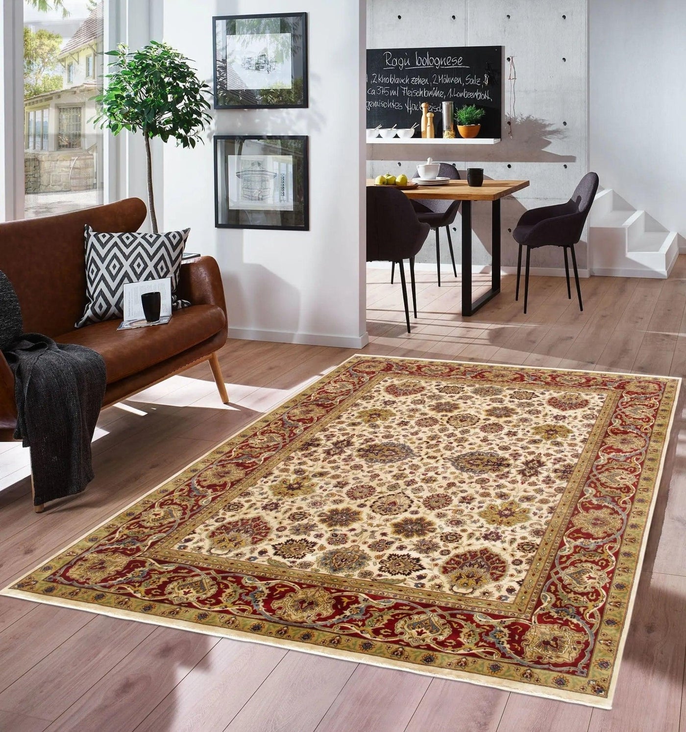 Canvello Tabriz Hand - Knotted Lamb's Wool Area Rug - 9' X 11'9" - Canvello