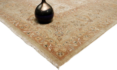 Canvello Tabriz Hand - Knotted Lamb's Wool Area Rug - 9'2" X 12'1" - Canvello