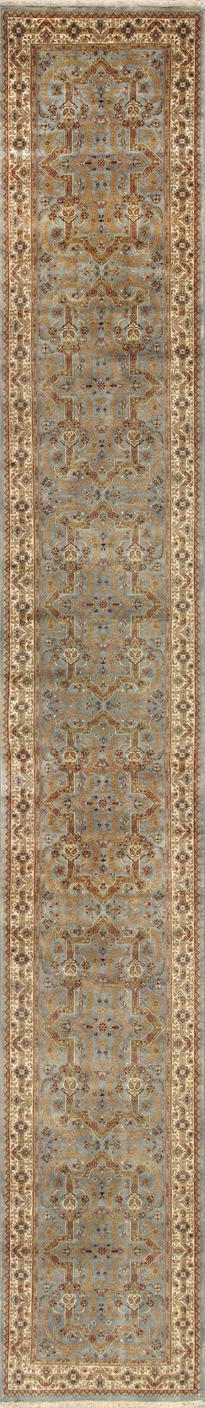 Canvello Tabriz Hand - Knotted Lamb's Wool Runner - 4'2" X 29'1" - Canvello