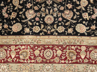 Canvello Tabriz Hand-Knotted Silk & Wool Area Rug- 9' X 12'
