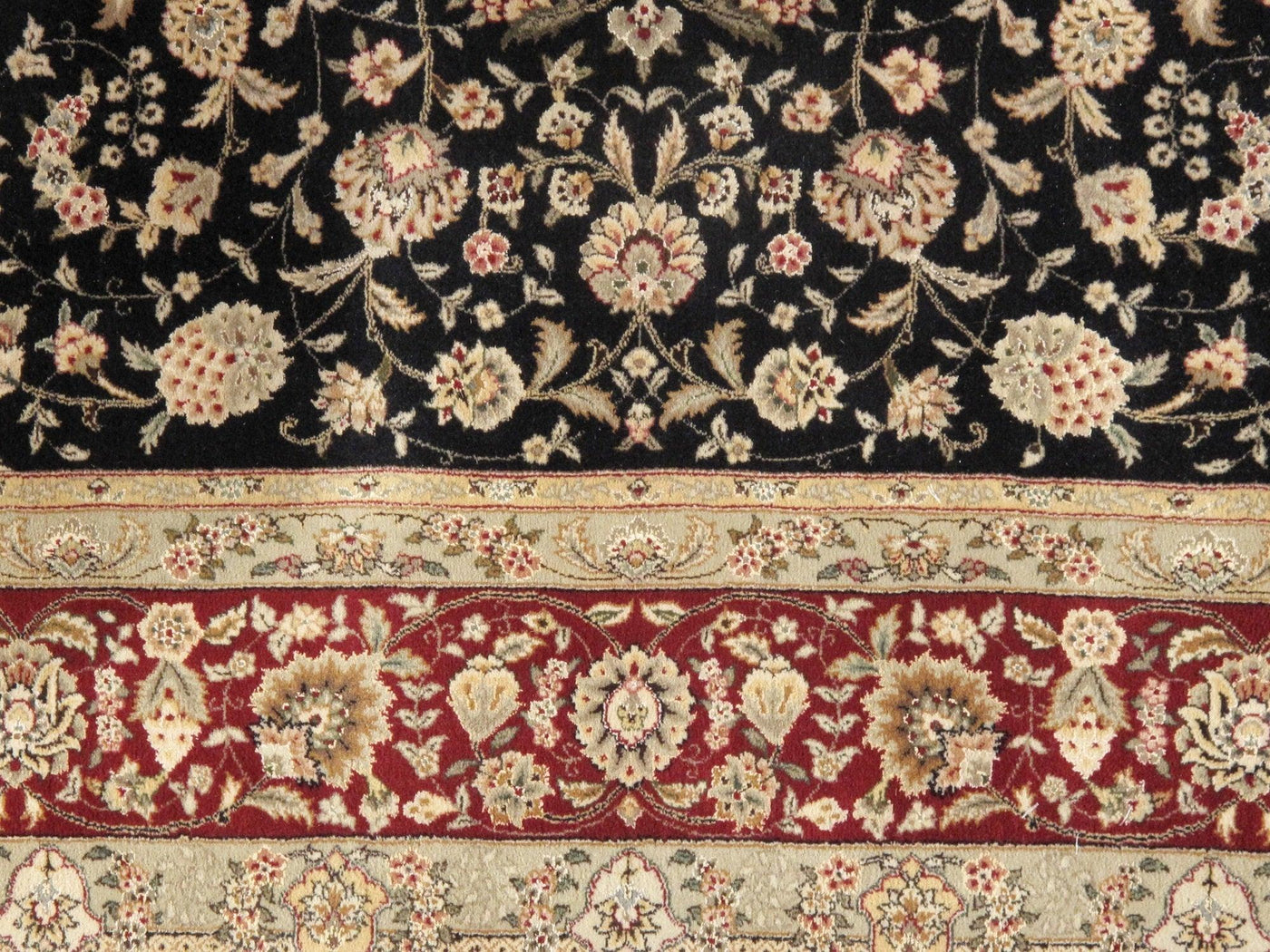 Canvello Tabriz Hand - Knotted Silk & Wool Area Rug - 9' X 12' - Canvello