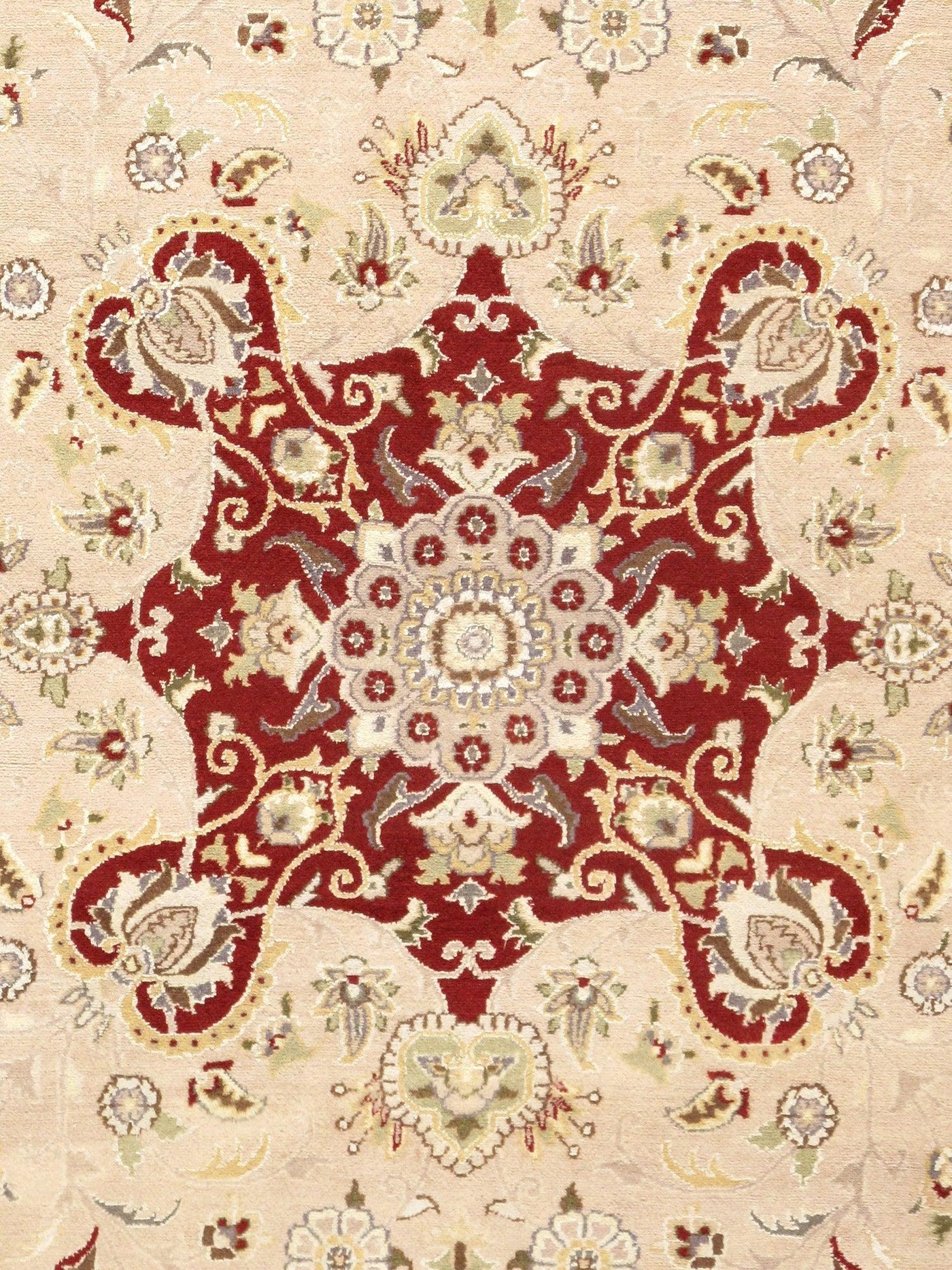 Canvello Tabriz Hand - Knotted Silk & Wool Area Rug - 9'11" X 14'3" - Canvello