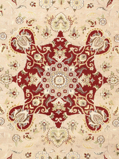 Canvello Tabriz Hand - Knotted Silk & Wool Area Rug - 9'11" X 14'3" - Canvello