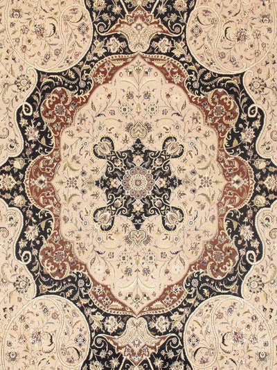 Canvello Tabriz Hand - Knotted Wool Area Rug - 9'10" X 15' - Canvello