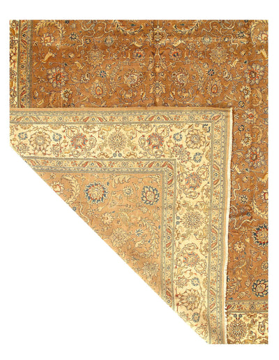 Canvello Tabriz Light Brown Rugs For Living Room - 9'9'' X 12'8''