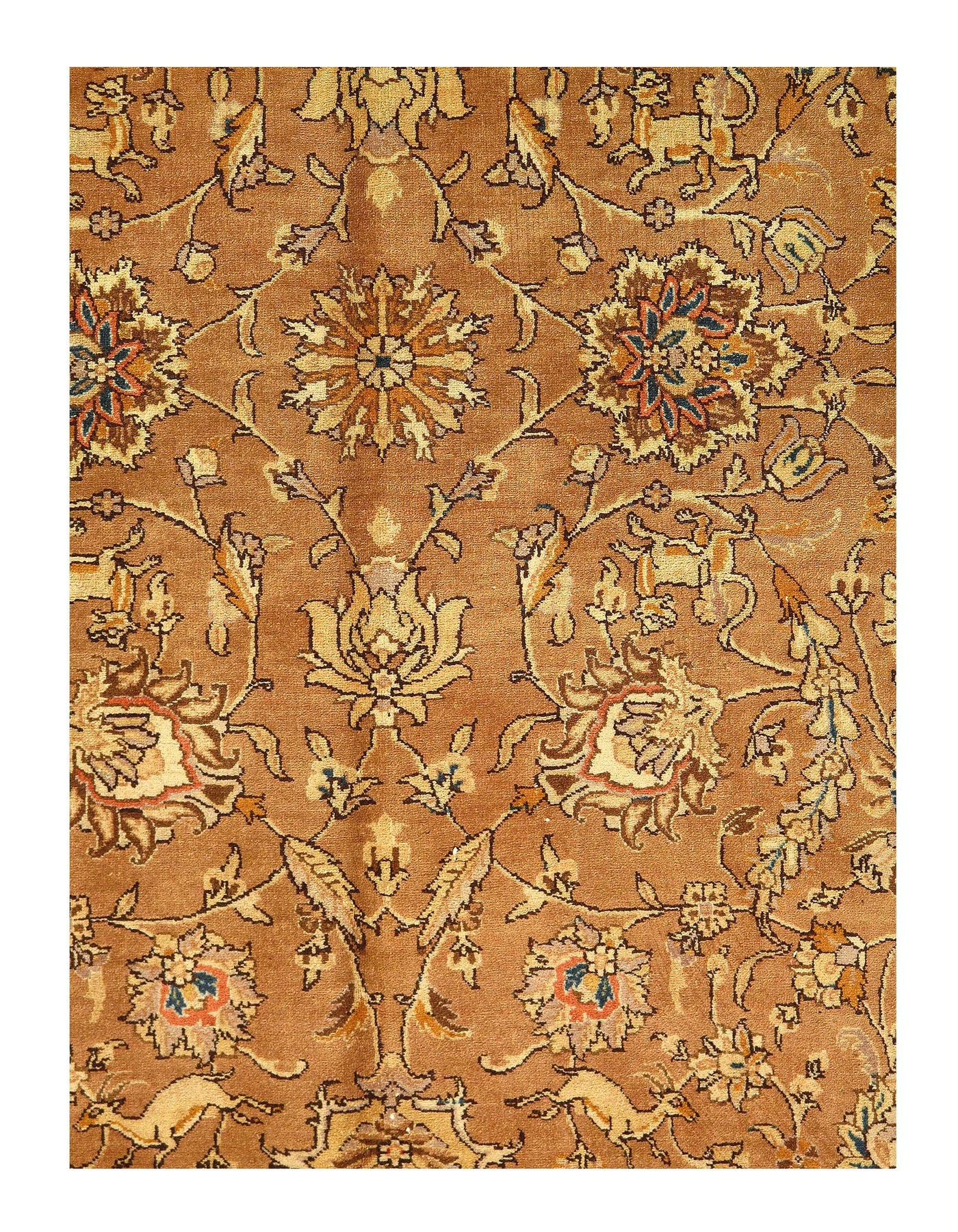 Canvello Tabriz Light Brown Rugs For Living Room - 9'9'' X 12'8''