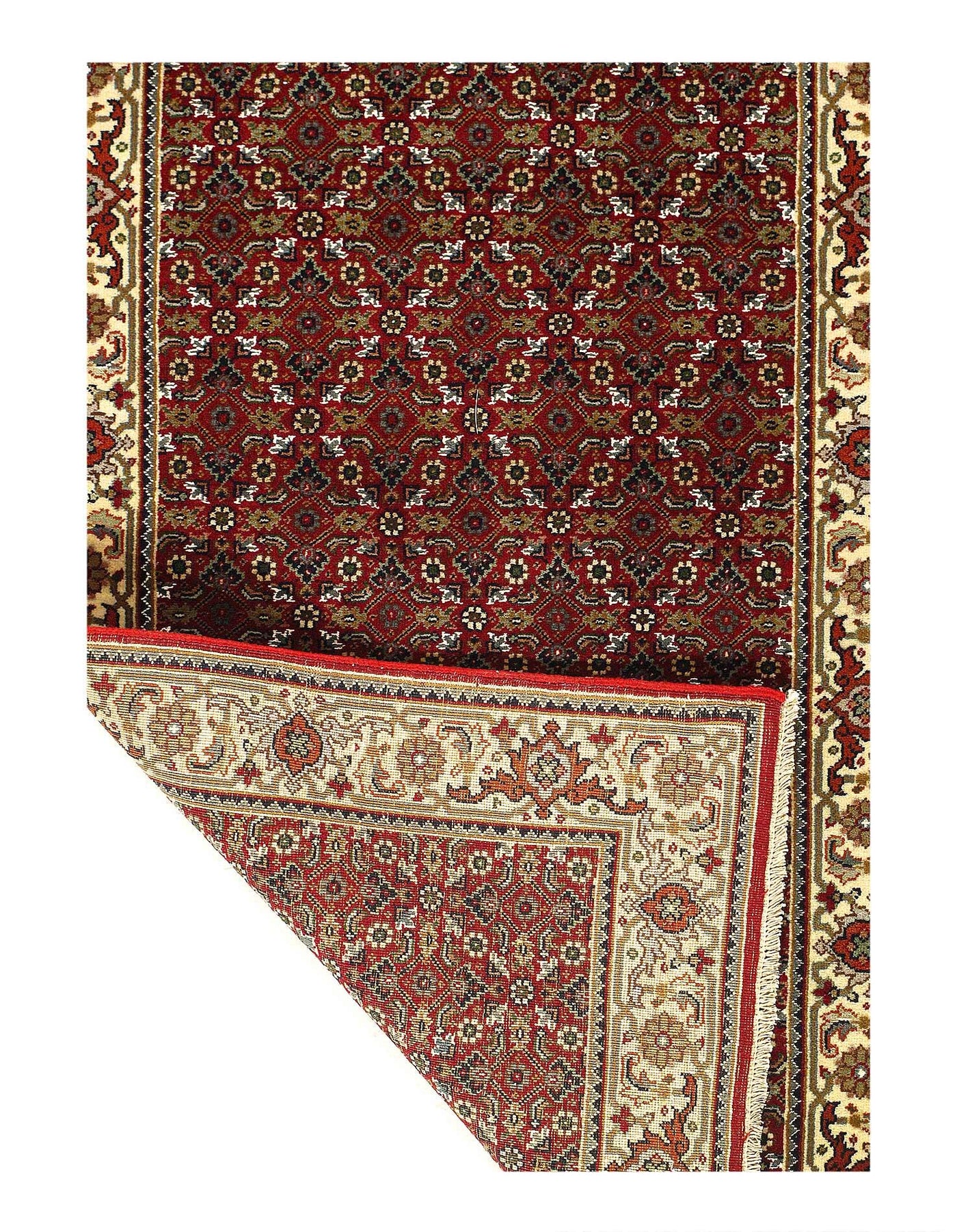 Canvello Tabriz Mahi Design Silk & Wool Rug - 2'7" X 11'8"