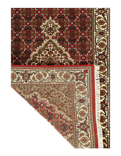 Canvello Tabriz Mahi Design Silk & Wool Rug - 2'8" X 7' - Canvello