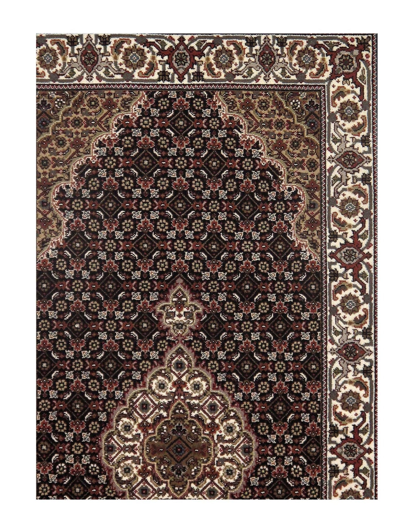 Canvello Tabriz Mahi Design Silk & Wool Rug - 2'5" X 4'11" - Canvello