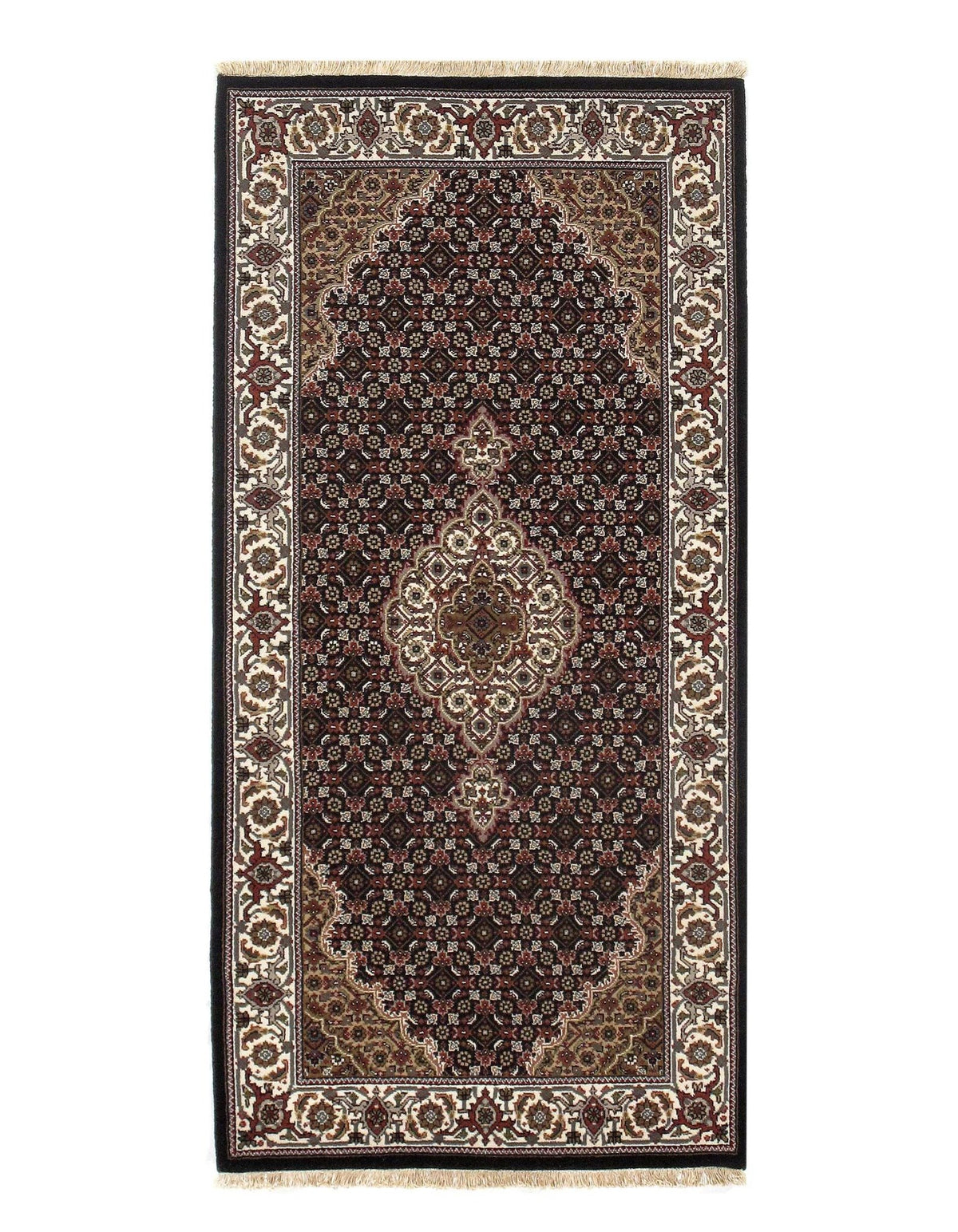Redondo fino anudado a mano Agra 8'2'' X 8'2''