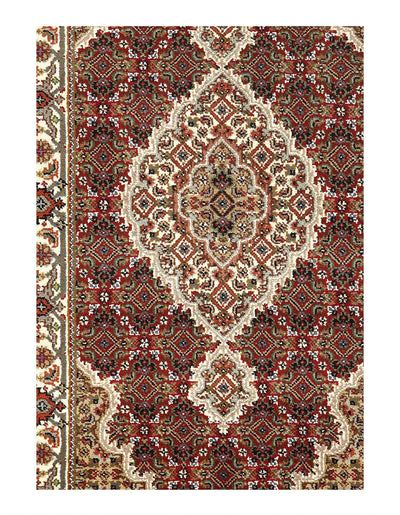 Canvello Tabriz Mahi Design Silk & Wool Rug - 2'5" X 4'7" - Canvello