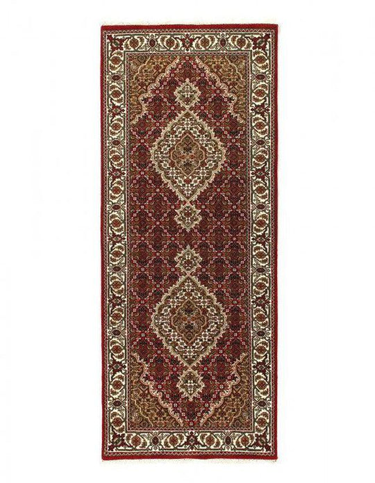 Canvello Tabriz Mahi Design Silk & Wool Rug - 2'8" X 7'