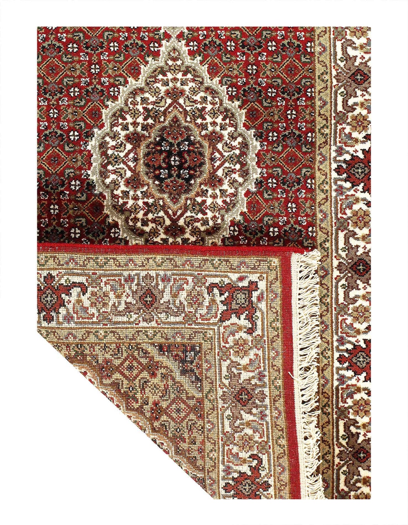 Canvello Tabriz Mahi Design Silk & Wool Rug - 2'8" X 8' - Canvello