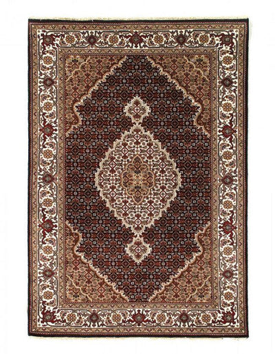 Canvello Tabriz Mahi Design Silk & Wool Rug - 4' X 6' - Canvello