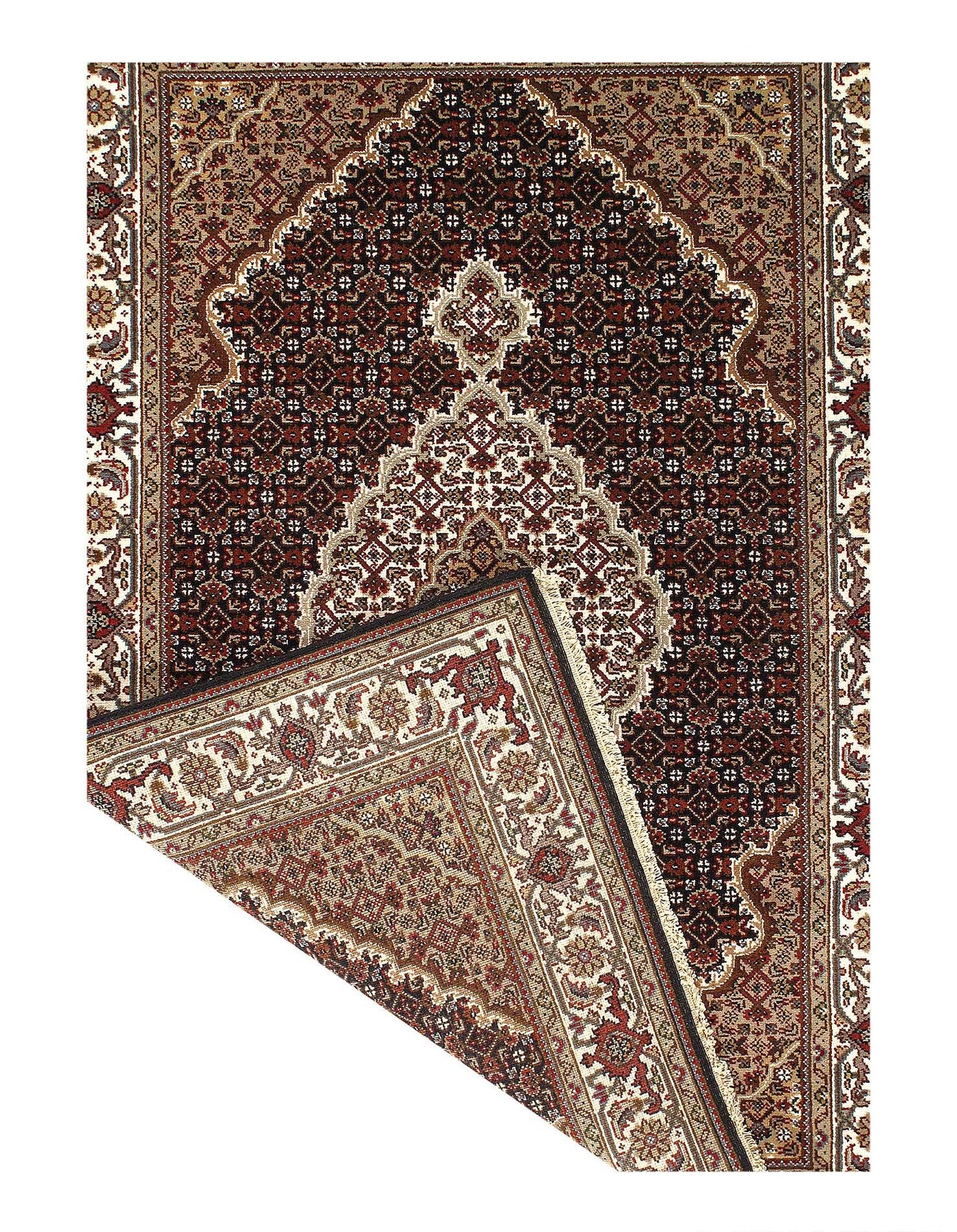 Canvello Tabriz Mahi Design Silk & Wool Rug - 4' X 6' - Canvello