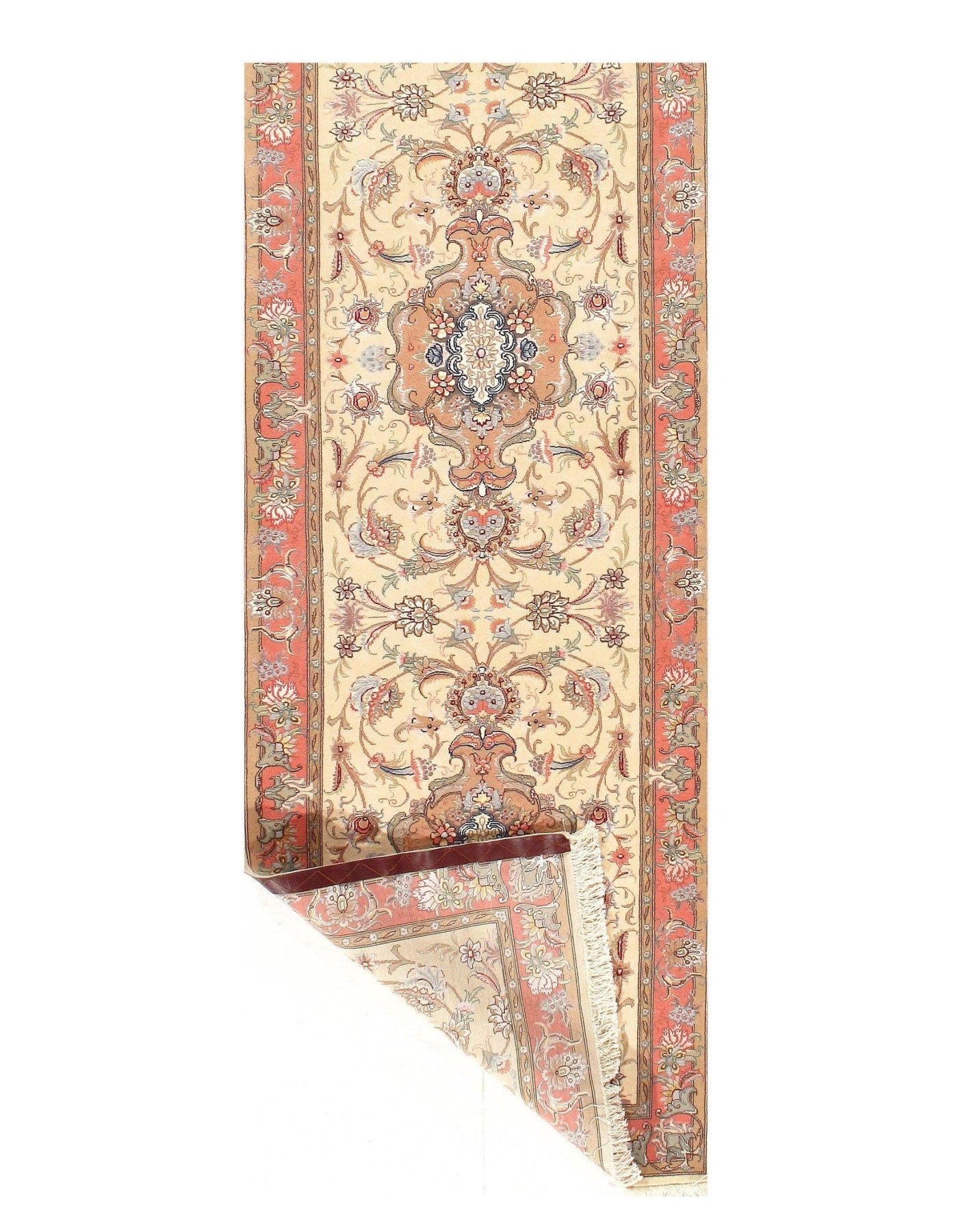 Canvello Tabriz silk & wool 60 Raj Runner - 3' x 17'1" - Canvello