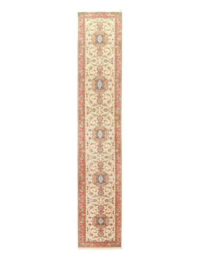 Canvello Tabriz silk & wool 60 Raj Runner - 3' x 17'1" - Canvello