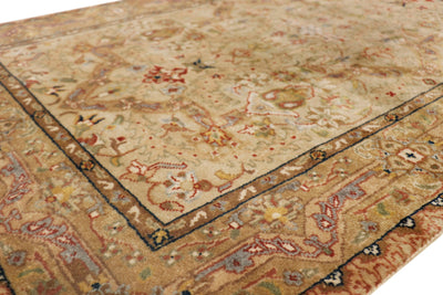Canvello Tabriz Traditional Hand-Knotted Lamb's Wool Runner Rug- 2'9" X 13'