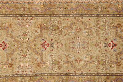 Canvello Tabriz Traditional Hand - Knotted Lamb's Wool Runner Rug - 2'9" X 13' - Canvello