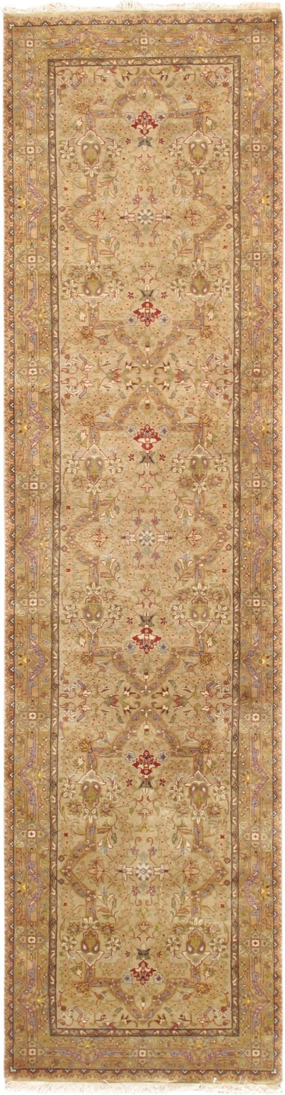 Canvello Tabriz Traditional Hand - Knotted Lamb's Wool Runner Rug - 2'9" X 13' - Canvello