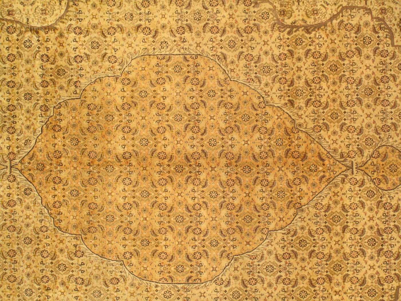 Canvello Tan Antique Silkroad Tabriz Rugs - 8'2" X 12'6" - Canvello