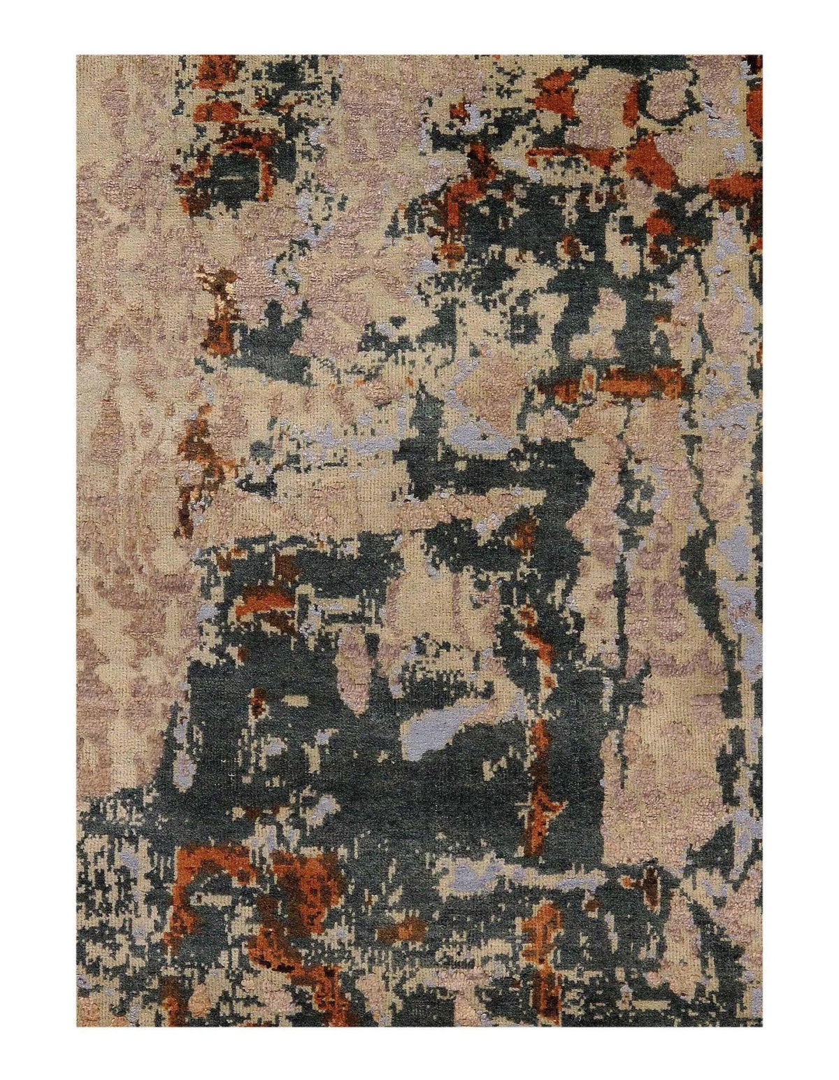 Canvello Tan Modern Wool & Bamboo Silk - 8' x 10'