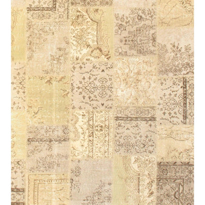 Canvello Tan Turkish Patchwork Rug - 8' X 10' - Canvello