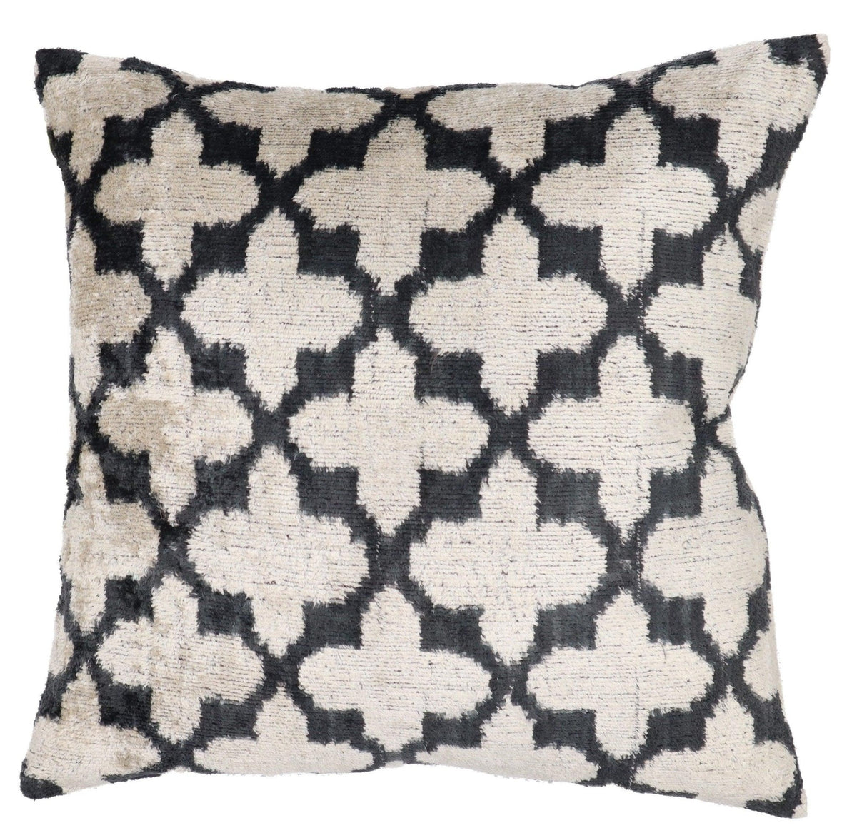 Canvello Throw Back Blavk & White Cushion For Sofa | 16 x 16 in (40 x 40 cm)