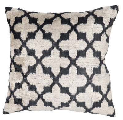 Canvello Throw Back Blavk & White Cushion For Sofa | 16 x 16 in (40 x 40 cm) - Canvello