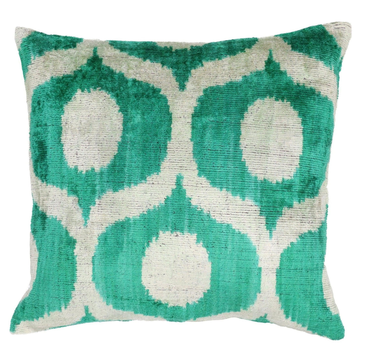 Canvello Throw Luxury Velvet Green Pillow | 16 x 16 in (40 x 40 cm) - Canvello