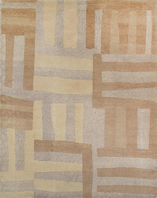 Canvello Tibetan Hand-Knotted Lamb's Wool Area Rug- 8' X 10'