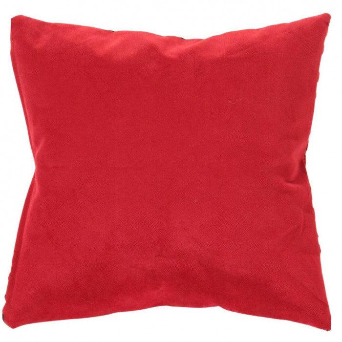 Canvello Tigre Pillow Red & Black Velvet - 16'' X 24'' - Canvello