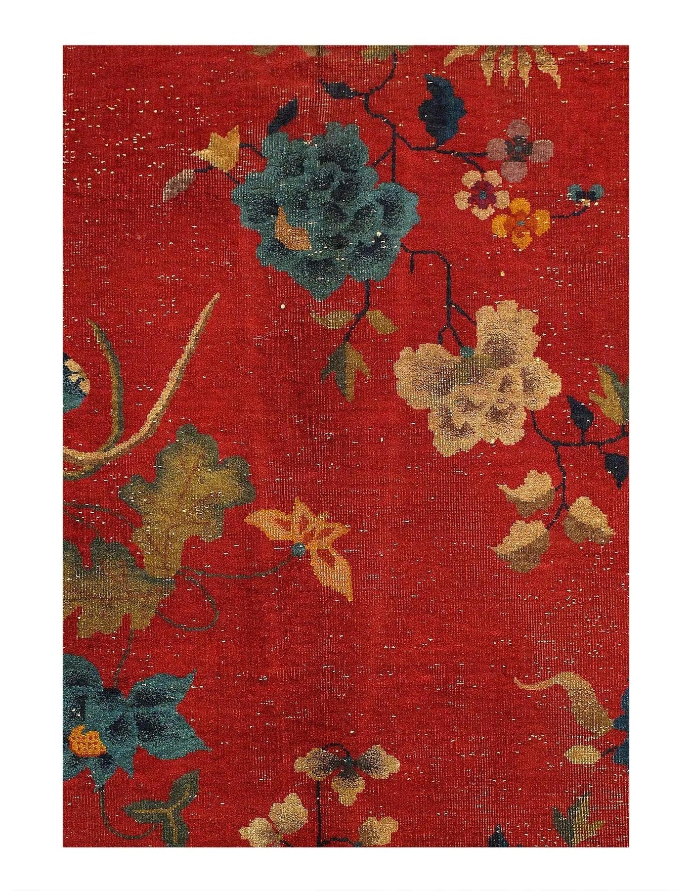 Canvello Timeless Beauty: An Antique Hand Knotted Chinese Art Deco Rug - 8'11'' X 11'7'' - Canvello