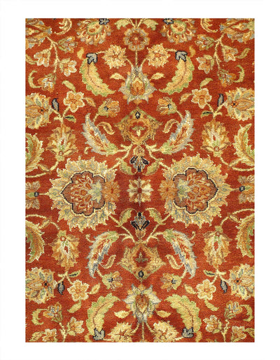 Canvello Tradional Fine Hand Knotted Agra Rug - 8'2'' X 10'1''