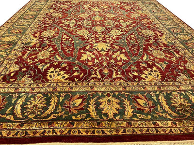 Canvello Tradional Fine Hand Knotted Agra Rug - 8' X 10'2'' - Canvello