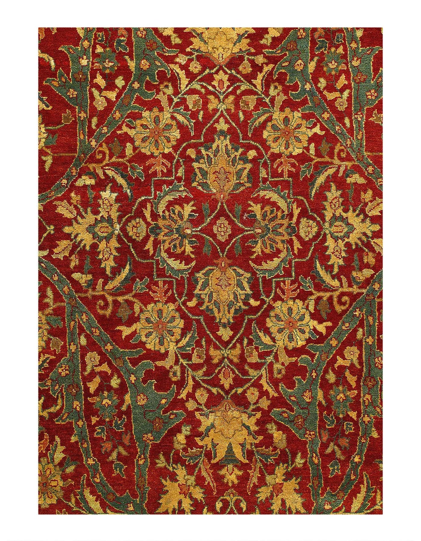 Canvello Tradional Fine Hand Knotted Agra Rug - 8' X 10'2'' - Canvello