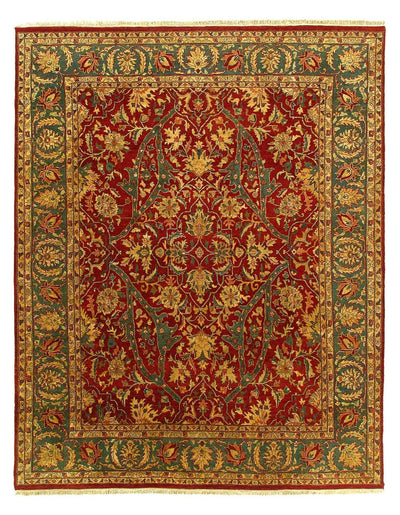 Canvello Tradional Fine Hand Knotted Agra Rug - 8' X 10'2'' - Canvello