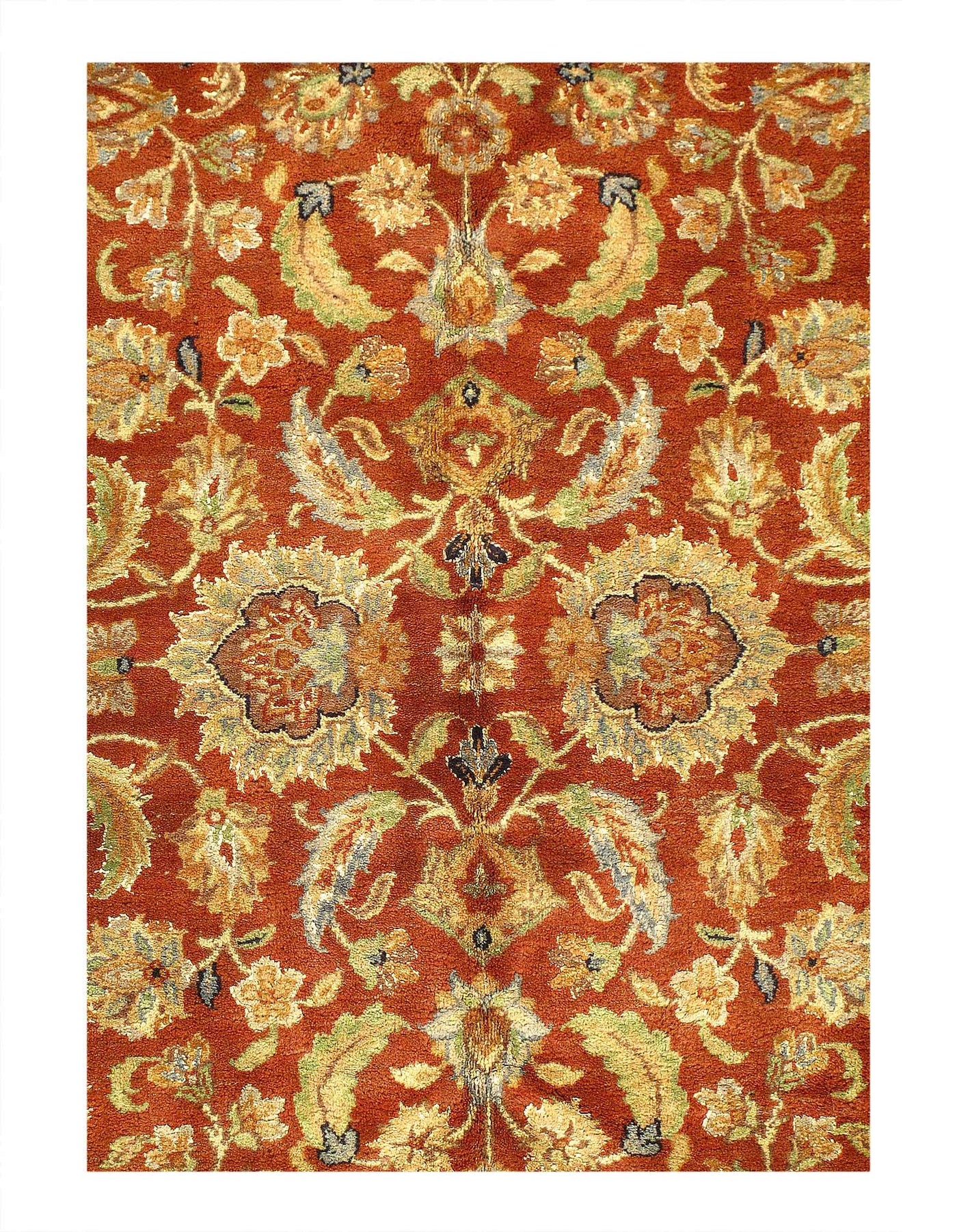 Canvello Tradional Fine Hand Knotted Agra Rug - 8'2'' X 10'1'' - Canvello